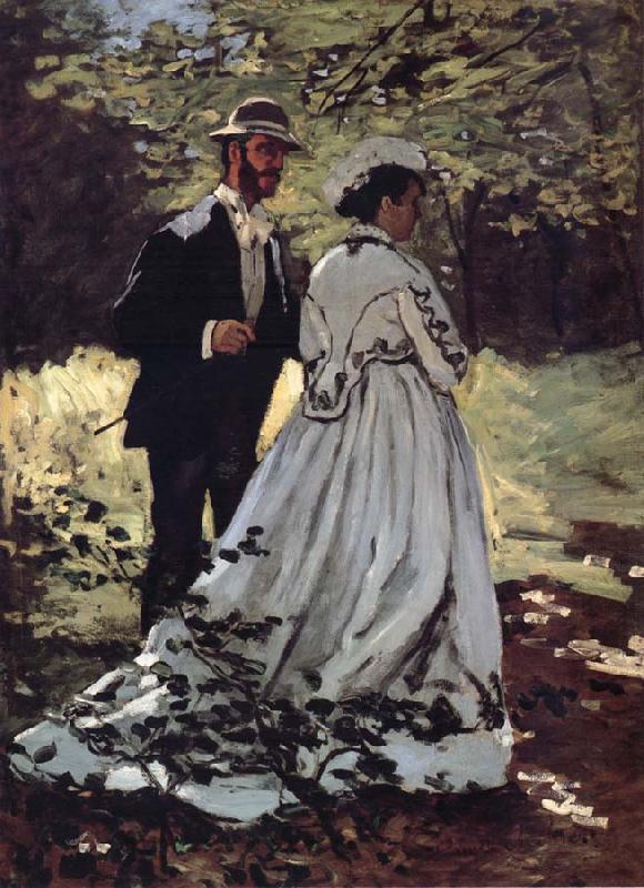 Claude Monet Les Promeneurs oil painting picture